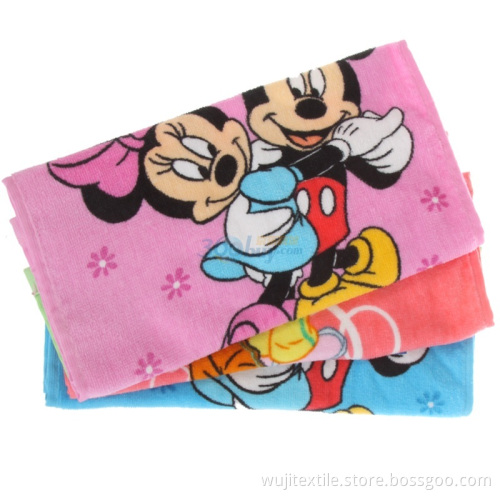 SGS Children Printed Towel Kids Hand Cleaning Towel